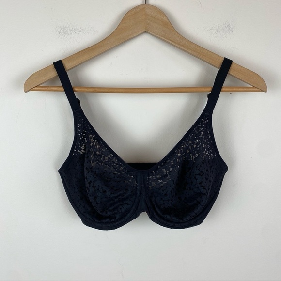 Chantelle Norah Seamless Comfort Bra Black Lace 32DDDD - Picture 2 of 8